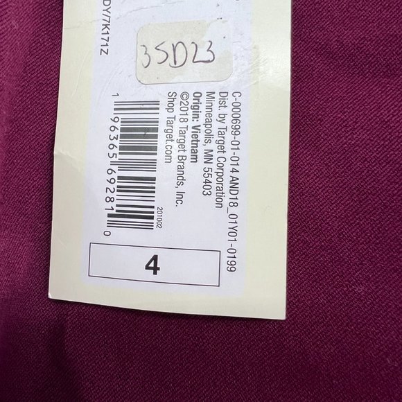 A New Day Women's High-Rise Slim Fit Bi-Stretch Ankle Pants Purple Size 4 NWT - Picture 6 of 7